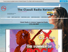 Tablet Screenshot of classxradio.com